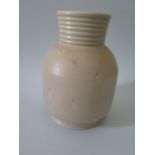 A Susie Copper Fawn Coloured Vase, 25 cm