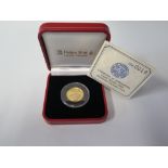 Pobjoy Mint Sierra Leone $100 Gold Diamond Jubilee Diamond Set Coin, 6.22g, boxed and with