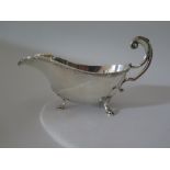 A George V Silver Sauce Boat, Sheffield 1931, Viners Ltd., 273 g