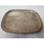 A George III Silver Salver, London 1816, Solomon Hougham, 561 g, 25.5 x 20.5 cm