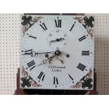 E.R. Richards Exeter _ A Nineteenth Century Eight Day Oak Longcase Clock with repainted dial, 219