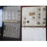 Two Folders of World Coins, 197 g gross