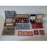 A Selection of Miscellaneous Coins; 1953 x 3, halfpennies 1953-1967, brass pennies 1953-1967 inc.