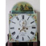 Jn. Smerdon Newton _ A Nineteenth Century Mahogany Eight Day Longcase Clock with painted dial and