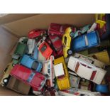 A Selection of Dinky Die Cast Toy Vehicles, playworn