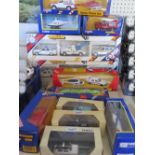 A Selection Corgi of Die Cast Toy Vehicles including two C8 Police Sets, boxed