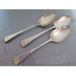 A Set of Three George III Silver Serving Spoons, London 1809, 216 g