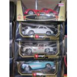 Four Burago 1:18 Boxed Die Cast Toy Cars