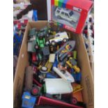 A Collection of Britains Die Cast Toy Vehicles, one boxed / mostly playworn