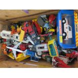 A Selection of Die Cast Toy Vehicles including Corgi and Matchbox etc, some playworn