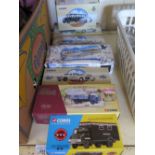 Seven Corgi Classics and other Die Cast Toy Vehicles, boxed