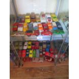 A Collection of Corgi and Matchbox Die Cast Toy Cars, playworn