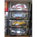 Four Burago 1:18 Boxed Die Cast Toy Cars