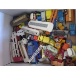 A Selection of Die Cast Toy Vehicles including Dinky, Corgi, Spot-on, etc, playworn