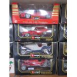 Four Burago 1:18 Boxed Die Cast Toy Cars