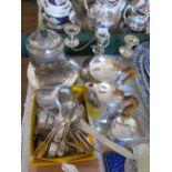 Selection of Plated Ware and Picquot Tea Set