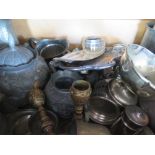 Box of Plated Ware and pewter etc