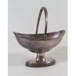 A George V Silver Swing Handled Sugar Basket, London 1912, SB, 124 g