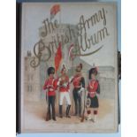 A Victorian Musical Photograph Album decorated with soldiers