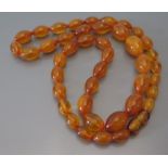 A Resin Bead Necklace, 22.5 g gross