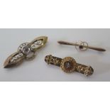 9ct Gold Brooches A/F, 7.4 g gross