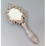 A Small Continental Silver Hand Mirror, 20 cm