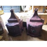 A Pair of Large Cast Iron Rain Hoppers