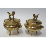A Pair of Chinese Censers with covers