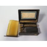 An Early Small Music Box with two airs: 'Within a mile o' Edinburgh' and '? Summerflower's ?', the