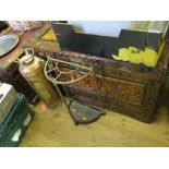 An Oriental Carved Camphor Wood Chest