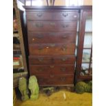 A Nineteenth Century Mahogany Chest on Chest