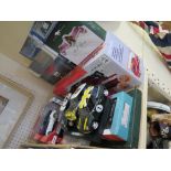 A Selection of Boxed and Unboxed Die Cast Vehicles