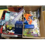 Box of Die Cast Vehicles including Corgi