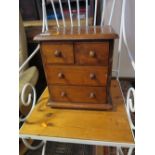 A Victorian Miniature Mahogany Chest of Drawers