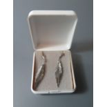 A Pair of Silver Leaf Earrings