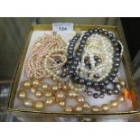 A Collection of South Sea Island and other Pearl Necklaces