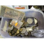 A Collection of Coins and note