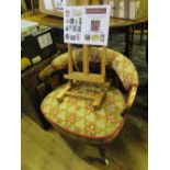 A Victorian Upholstered Tub Chair and five others