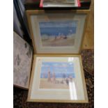 A Pair of James Tytler Limited Edition Seaside Prints, signed by the artist and one other