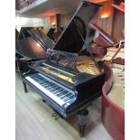 Bechstein (c1910) A 6ft 2in Model A grand piano in an ebonised case on turned legs.