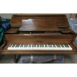 Wurlitzer (c1919) A 5ft grand piano in a mahogany case on square tapered legs;