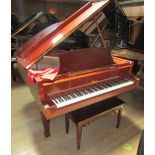 Boston (c1996) A 5ft 10in Model GP 178 grand piano in a bright mahogany case on square tapered
