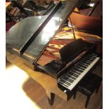 Bösendorfer (c1974) A 6ft 7in Model 200 grand piano in an ebonised case on square tapered legs;