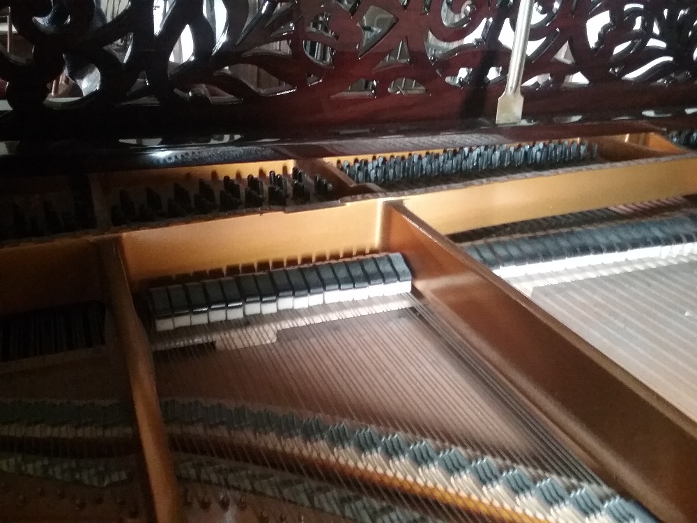 Steinway (c1890) A 6ft old style Model A grand piano in a rosewood case on turned legs; - Image 3 of 3