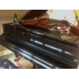 Bösendorfer (c1989) A 6ft grand piano in a bright ebonised case on square tapered legs;
