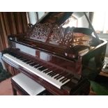Steinway (c1890) A 6ft old style Model A grand piano in a rosewood case on turned legs;