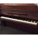 Fuchs and Mohr A 118cm upright piano in a modern style mahogany case