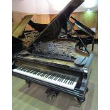 Bechstein (c1892) A 7ft 10in grand piano in an ebonised case on turned octagonal legs. LATE ENTRY.