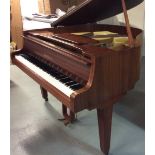 Zimmermann (c1977) A 4ft 6in grand piano in a bright mahogany case on square tapered legs.