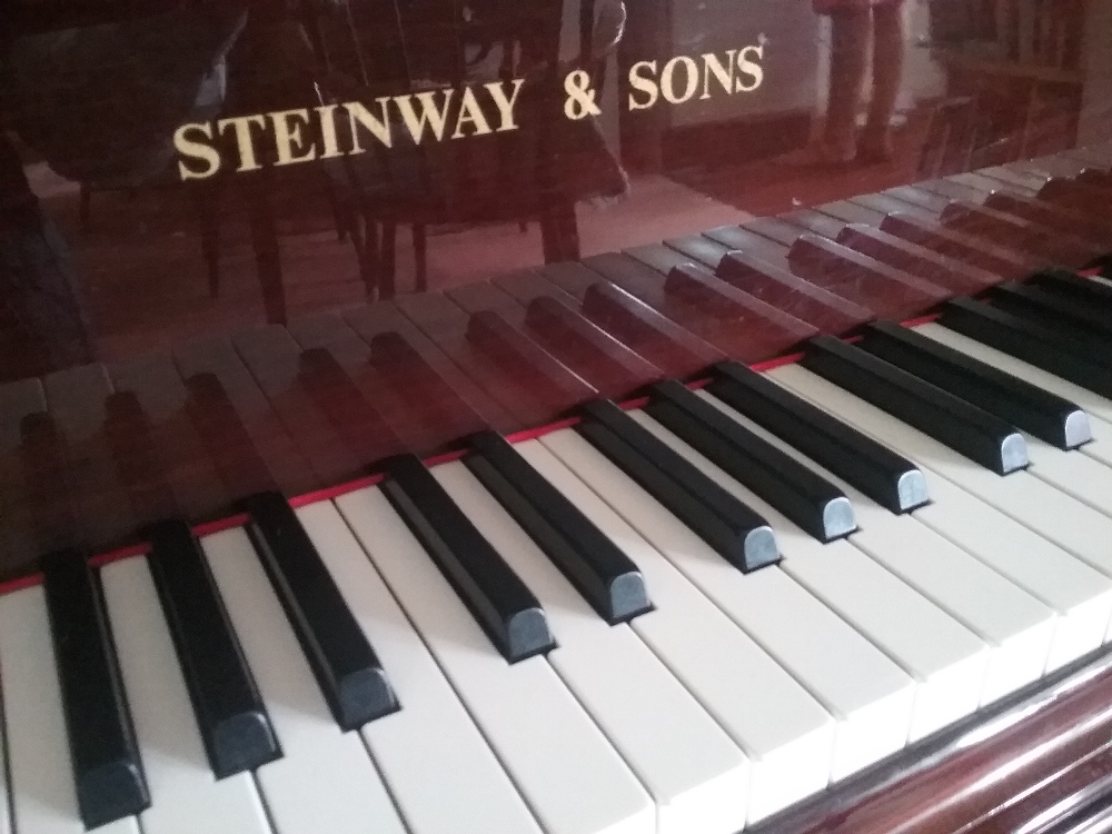 Steinway (c1890) A 6ft old style Model A grand piano in a rosewood case on turned legs; - Image 2 of 3